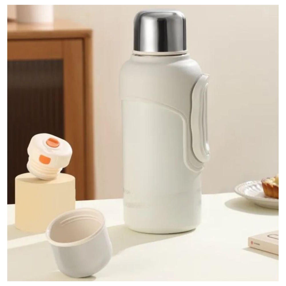 Termo Acero Portatil Aislado 1200ml Blan